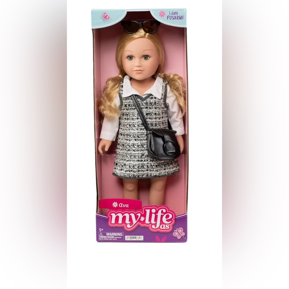 My Life As Ava Doll with Black Bag